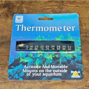 Aquatic Gardens AQUARIUM THERMOMETER, Accurate & Movable